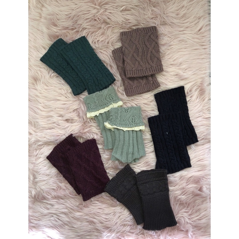 Women’s Boot Cuff Faux Socks Accessory Bundle